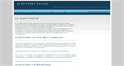 Desktop Screenshot of alapitvany.eu