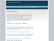 Tablet Screenshot of alapitvany.eu